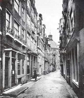 Noord-Holland, 1923, Amsterdam, De Engelsche Steeg bij de ronde Luthersche kerk te Amsterdam