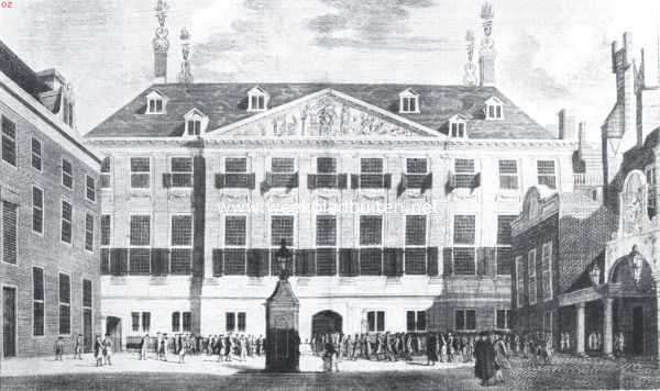 Noord-Holland, 1923, Amsterdam, Het Prinsen- of Admiraliteitshof. Het hoofdgebouw in zijn oorspronkelijken toestand