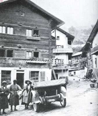 Zwitserland, 1923, Evolna, Evolna. Vex (957 M.) in de Val d'Hrens, met den weg naar de Val d' Hrmence