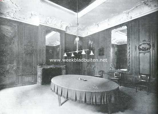 Zuid-Holland, 1923, Den Haag, Hoek van de wachtkamer in het gebouw van het provinciaal gouvernement te 's-Gravenhage