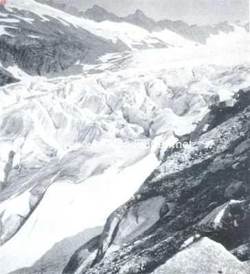 Zwitserland, 1923, Onbekend, Rhnegletscher, gezien van de Morraine af