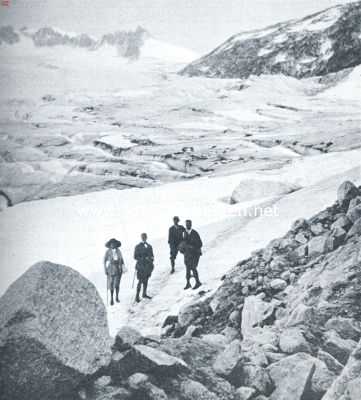 Zwitserland, 1923, Onbekend, Op den Rhnegletscher