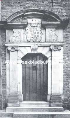 Poortje aan de binnenplaats van de voorm. Statenkamer te Utrecht