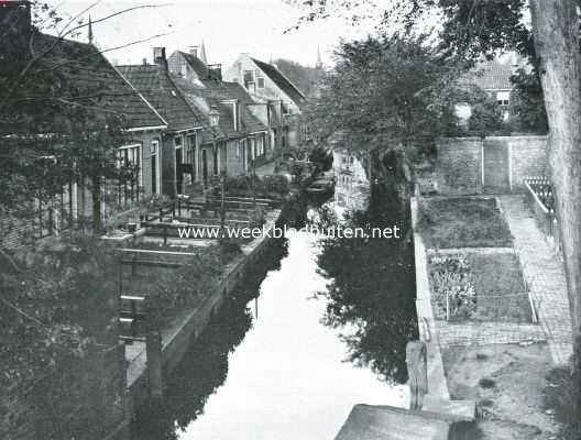 Friesland, 1923, Dokkum, De Keereweer, grachtje te Dokkum