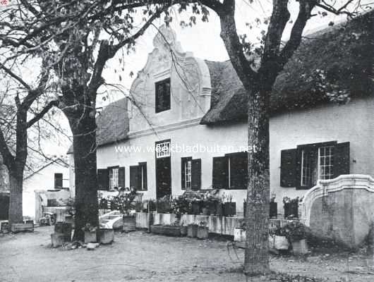 Zuid-Afrika, 1923, Wellington, Ou-tijdse Kaapsche huizen. 