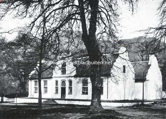 Zuid-Afrika, 1923, Groot Drakenstein, Ou-tijdse Kaapsche huizen. 