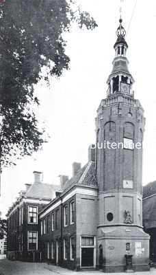 De toren achter het stadhuis te Harlingen