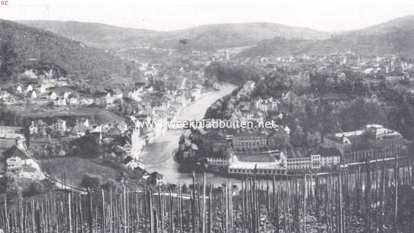 Zwitserland, 1923, Baden, Het stille stadje. Gezicht op Baden in Zwitserland