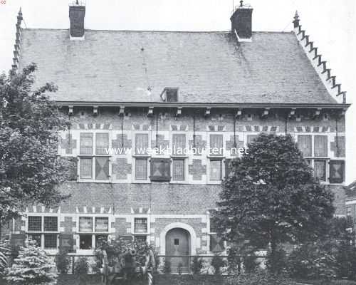 Noord-Brabant, 1923, Klundert, Achtergevel van het raadhuis te Klundert