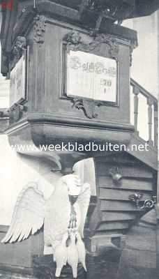 Noord-Holland, 1924, Westzaan, Preekstoel in de Ned. Herv. Kerk te Westzaan
