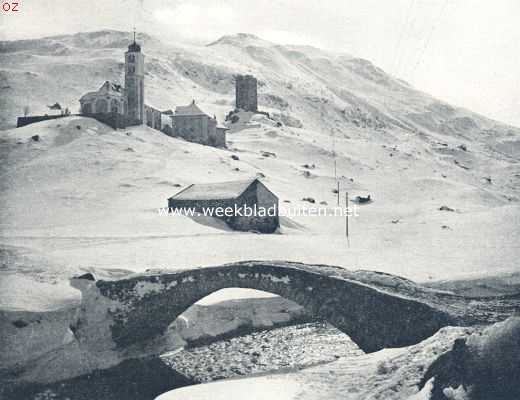 Zwitserland, 1924, Onbekend, Wintergezicht bij Hospental aan den voet van den St. Gotthard