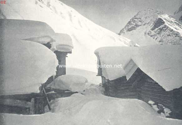 Zwitserland, 1924, Davos, Sneeuwlandschap in de omgeving van Davos