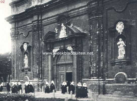 Belgi, 1924, Gent, Bij de kerk van het Klein Begijnhof te Gent