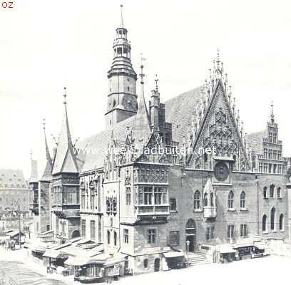 Polen, 1924, Wroclow, Het stadhuis te Breslau