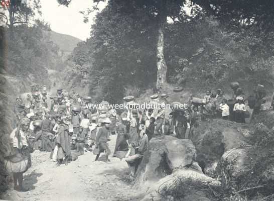 Indonesi, 1924, Bali, Bali. berg-passar op Bali