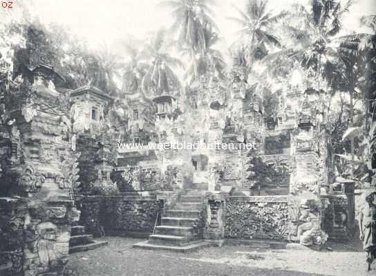 Indonesi, 1924, Sangsit, Bali. Tempel te Sangsit, Noord-Bali