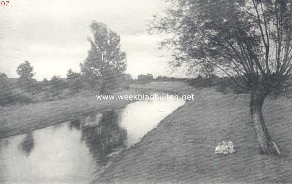 Overijssel, 1924, Laarbrug, Langs de Overijselsche Vecht. De Vecht bij Laarbrug nabij Ommen