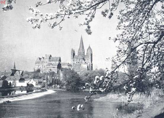 Belgi, 1924, Limburg, Voorjaar aan de Lahn bij het stadje Limburg