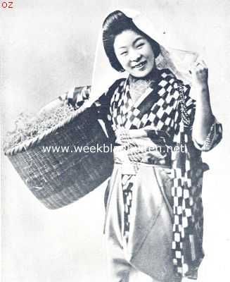 Japan, 1924, Onbekend, Japanneesch dienstmeisje in werkcostuum