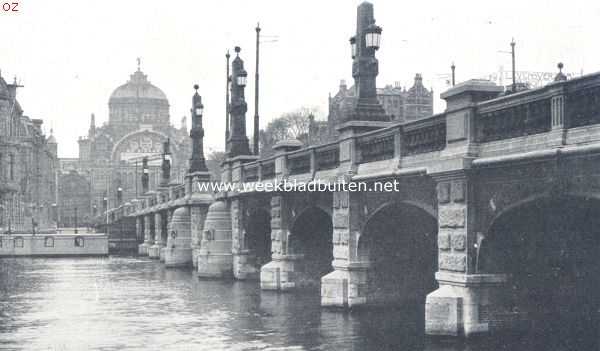 Langs den Amstel. De Amstel aan de zuidzijde van de Hooge Sluis