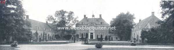 Het huis Zwaluwenburg bij Elburg. Het huis Zwaluwenburg tusschen zijn bijgebouwen