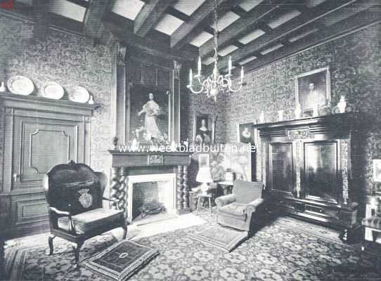 Gelderland, 1924, Elburg, Het huis Zwaluwenburg. De heerenkamer