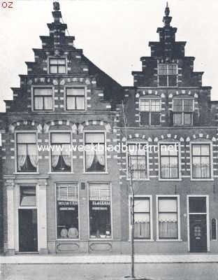Haarlem. Gevels aan de gedempte Oude Gracht