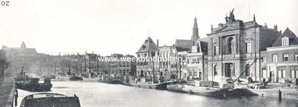 Noord-Holland, 1924, Haarlem, Het Spaarne tusschen Kaasmarkt en Bakenessergracht