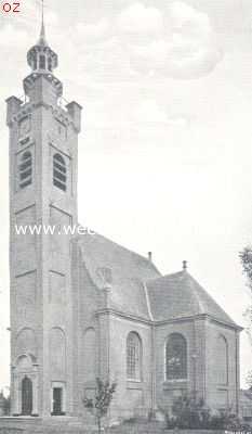 Zeeland, 1924, Burgh, Het door brand vernielde kerkje te Burgh op Schouwen