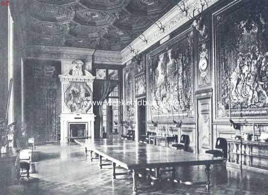 Frankrijk, 1924, Chantilly, Het kasteel Chantilly. De herten-galerij