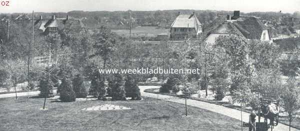 Het moderne landhuis. Panorama uit de eerste verdieping