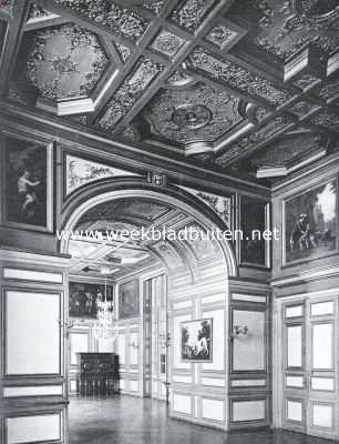 Frankrijk, 1925, Fontainebleau, Paleizen en kasteelen om Parijs. Fontainebleau. Salon de St. Louis