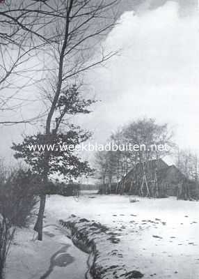 Overijssel, 1925, Hengelo, Wintergezicht aan den Oelerweg te Hengelo