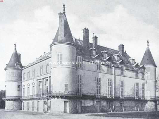 Frankrijk, 1925, Rambouillet, Paleizen en kasteelen om Parijs. Het kasteel te Rambouillet, achterzijde