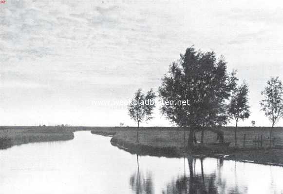 Overijssel, 1925, Onbekend, Naar de Overijselsche meren. Slootje bij de Belterwijde