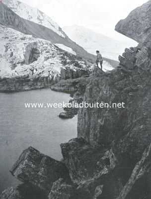 Amerika, 1925, Onbekend, Het Amerikaansche Rotsgebergte. Het Blue Bird Lake in het Rocky Mountain National Park