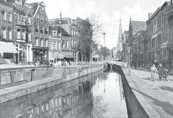 Friesland, 1925, Leeuwarden, Leeuwarden bedreigd. Over de kelders, gezien van de Brol af