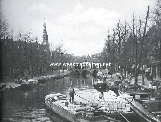 Leiden. Nieuwe Rijn met Koornbrug