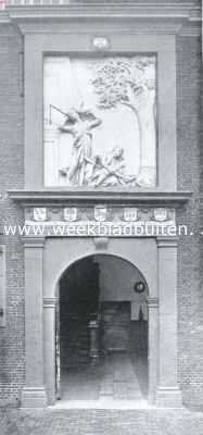 Ingang van het v.m. Pesthuis bij Leiden