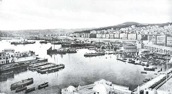 Algerije, 1925, Algiers, Naar Algiers. Panorama van Algiers 1