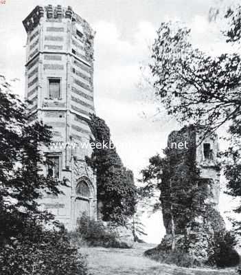 Frankrijk, 1925, Monfort, De omstreken van Parijs. Overblijfselen van het kasteel van Monfort