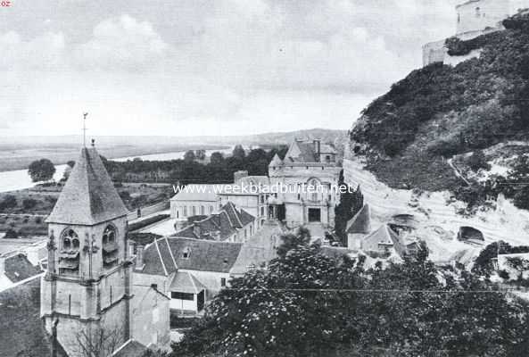 Frankrijk, 1925, La Roche-Guyon, De omstreken van Parijs. La Roche Guyon
