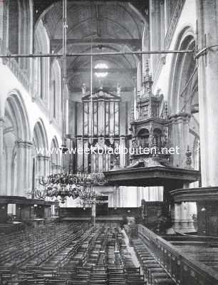 Gezicht in het schip der Nieuwe Kerk te Amsterdam