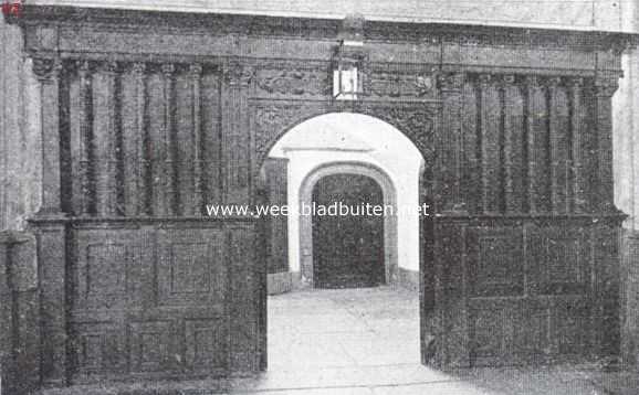 Noord-Holland, 1925, Amsterdam, De Nieuwe Kerk te Amsterdam. Afsluiting van een der kapellen in de Nieuwe Kerk