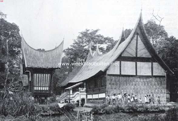 Indonesi, 1925, Onbekend, Menangkabau. Menangkabausch huis