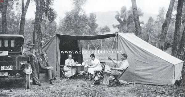 Amerika, 1925, Onbekend, Kampeeren in het National Forest van Colorado