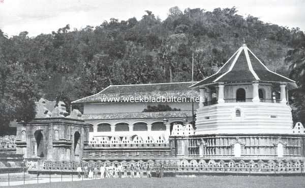 Sri Lanka, 1925, Kandy, In eene voormalige Hollandsche kolonie. Tempel van den heiligen Buddha-Tand in Kandy