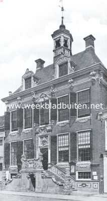 Friesland, 1925, Sneek, Het Stadhuis van Sneek.