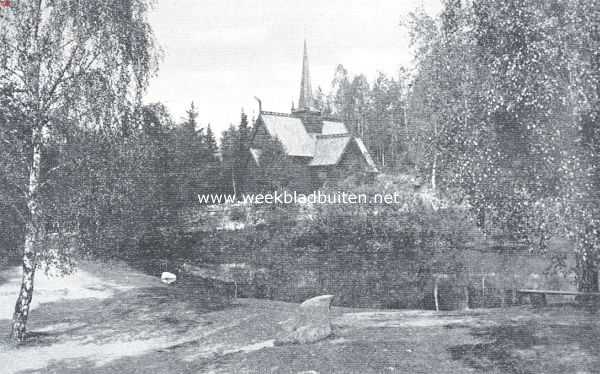 Noorwegen, 1925, Maihaugen, Het Openlucht-Museum op Maihaugen. De Garmokerk uit Lom