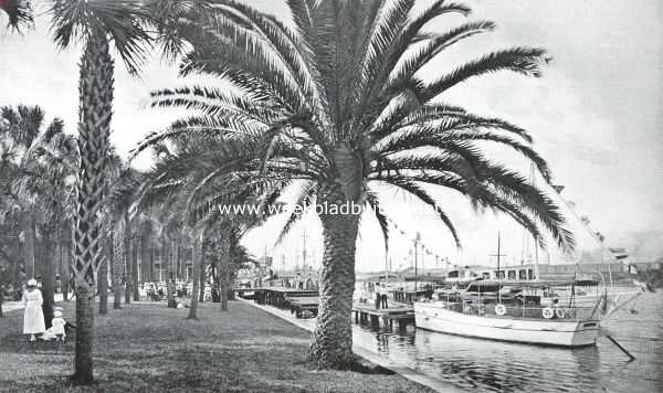 Amerika, 1925, Tampa, Tampa in Florida. Aan de Baai te Tampa